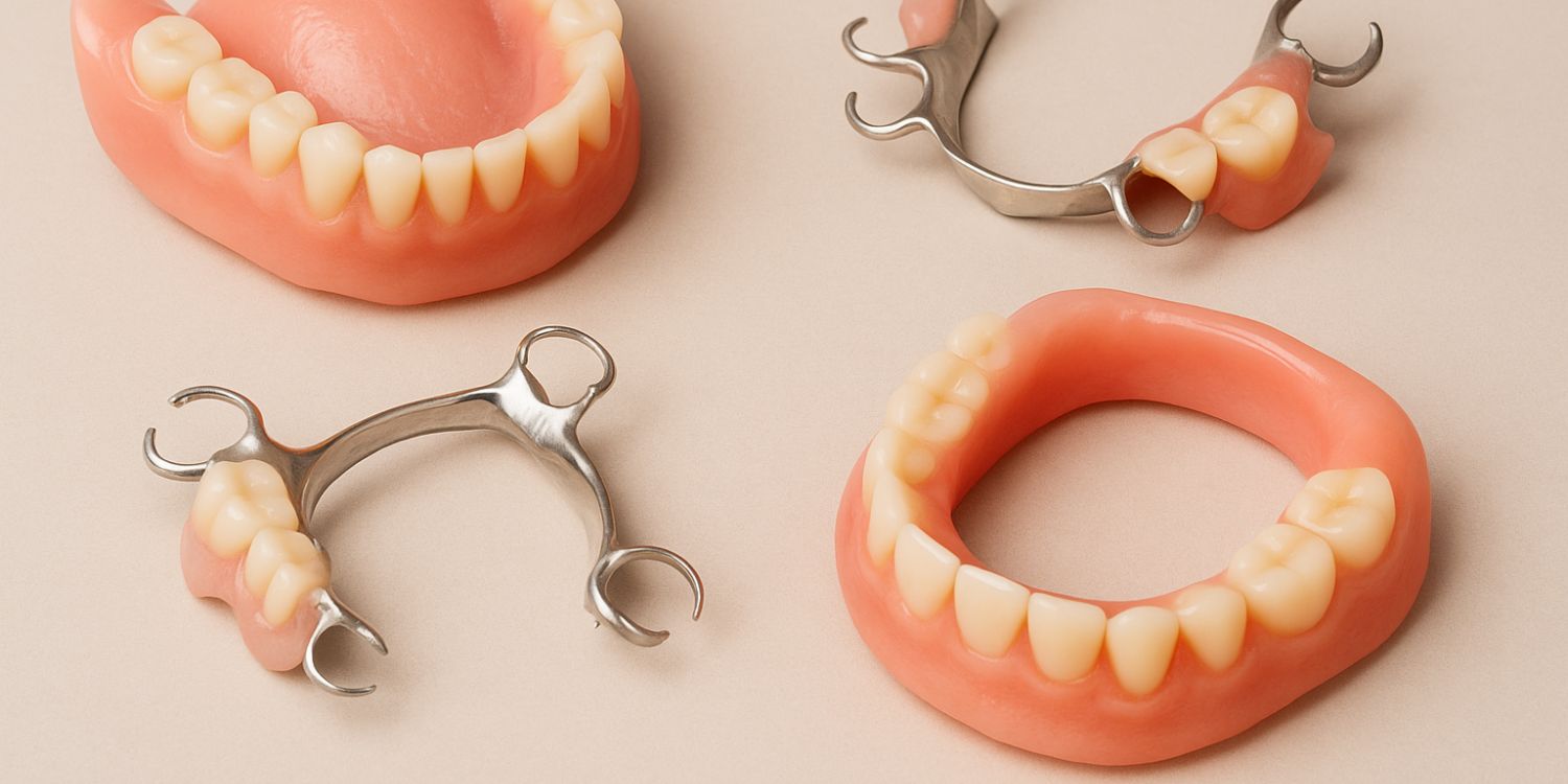 Tipos de materiales para prótesis dentales removibles